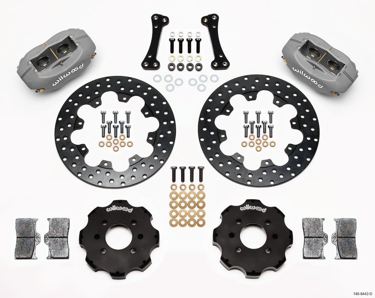 Forged Dynalite Front Drag Brake Kit 1990-2013 Honda/Acura Vehicles