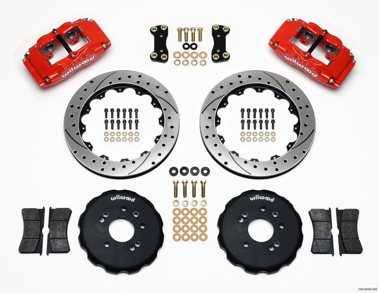 Forged Superlite 4 Big Brake Front Brake Kit 1989-1998 Nissan 240sx