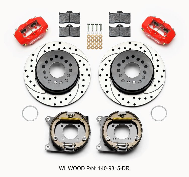 140-9315-DR Forged Dynalite Rear Parking Brake Kit 12 Bolt