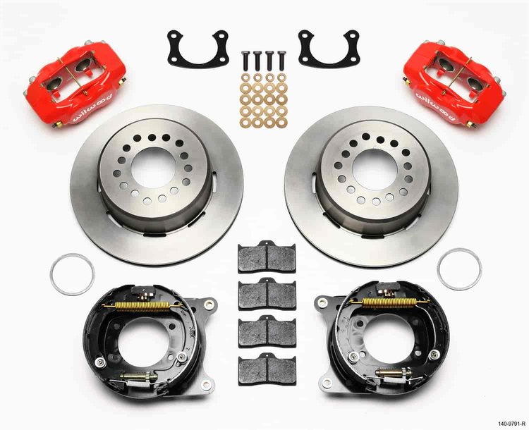 Forged Dynalite Rear Parking Brake Kit Big Ford New Style