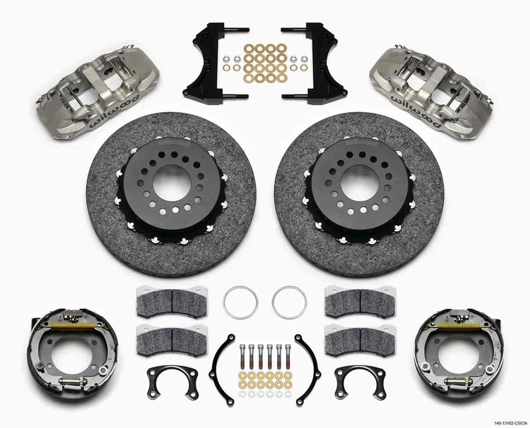 AERO4 Carbon-Ceramic Rear Brake Kit for OE Parking Brake Big Ford New Style