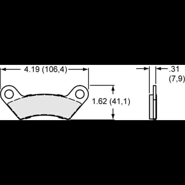 Sintered Metallic Brake Pads Calipers: SC10 2 Piston Caliper