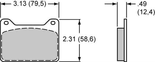 BP-40 Brake Pads Calipers: Powerlite