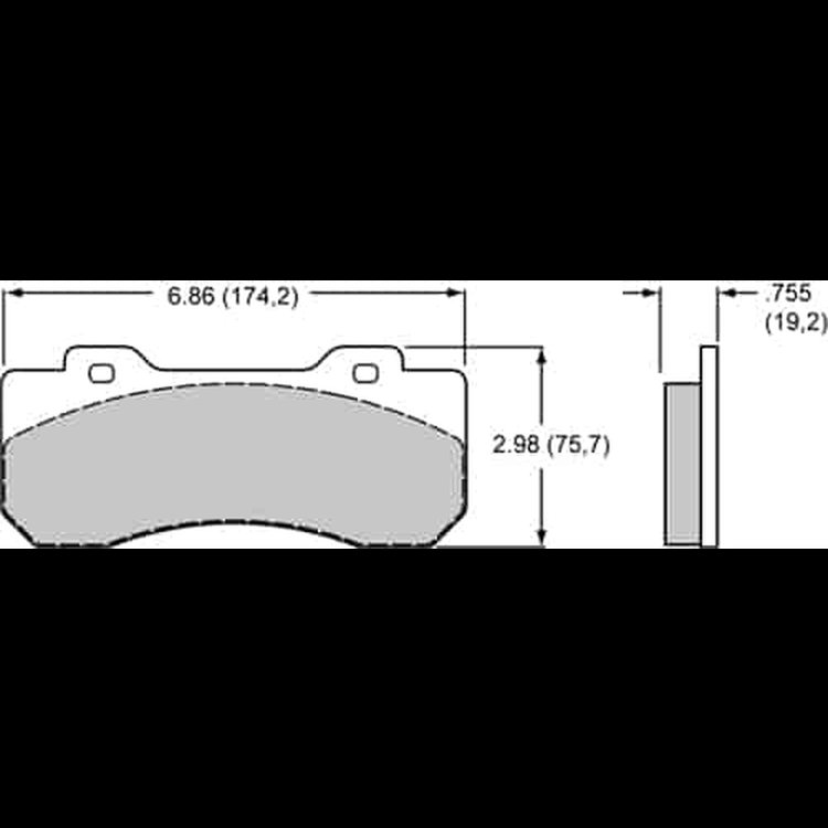 BP-20 Brake Pads Calipers: Wilwood TX6R (Truck/SUV) Caliper