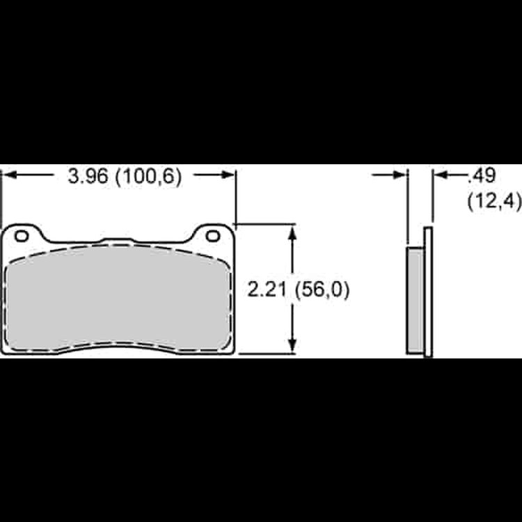 Composite Metallic Brake Pad Calipers: Dynalite/Dynapro 4 Piston