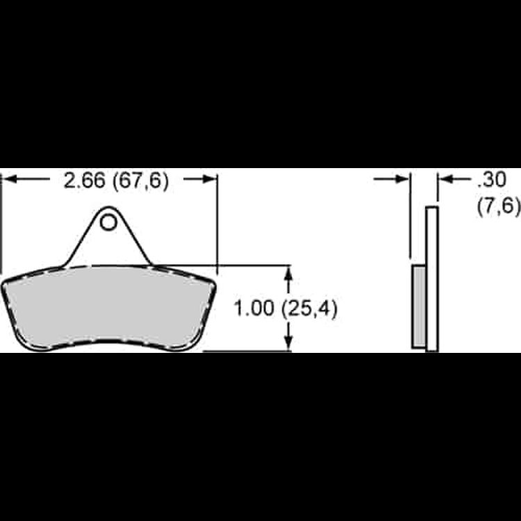 Sintered Metallic Brake Pads Calipers: PS-1 Caliper