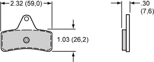 Sintered Metallic Brake Pads Calipers: Billet Go-Kart Caliper