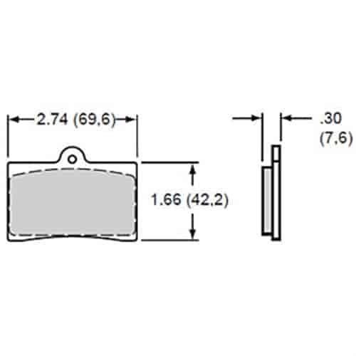 BP-10 Smart Pads Brake Pads Calipers: Wilwood GP 300, GP 310