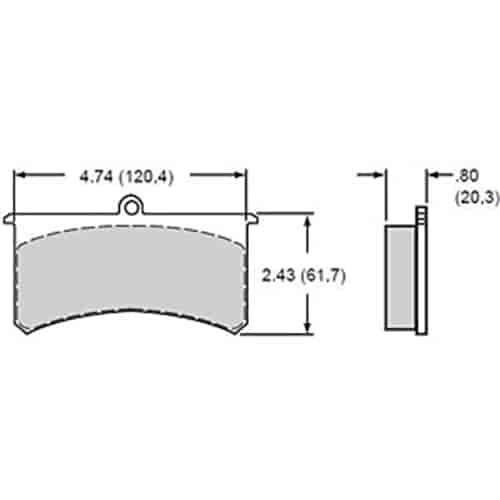 BP-10 Smart Pads Brake Pads Calipers: Wilwood SL, AP, Aerospace, Coleman Outlaw, Sierra/JFZ, US Brake