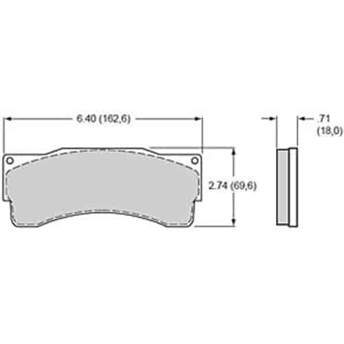 BP-10 Smart Pads Brake Pads Calipers: Wilwood TC-6 (Truck/SUV) Caliper