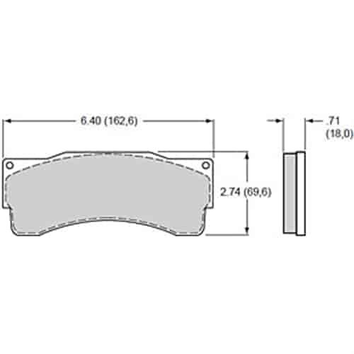 BP-20 Brake Pads Calipers: Wilwood TC-6 (Truck/SUV) Caliper