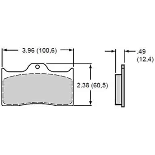 BP-20 Brake Pads Calipers: Wilwood DL, Aerospace, Lamb, Outlaw, Sierra / JFZ, US Brake