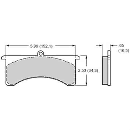 BP-20 Brake Pads Calipers: Wilwood GN, AP, Sierra/JFZ