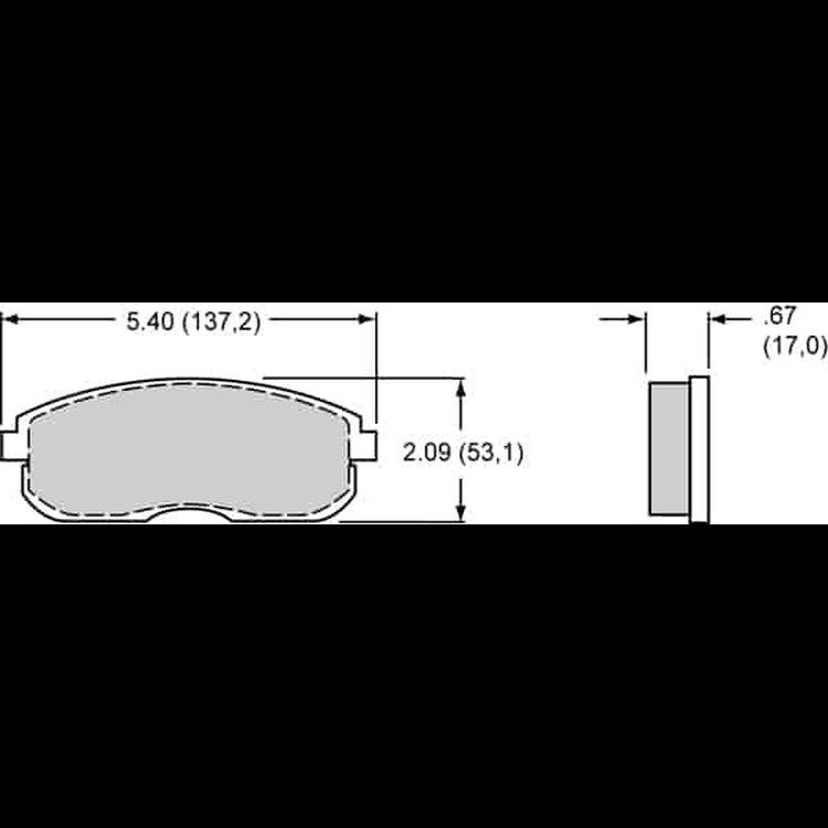 ProMatrix Brake Pads Calipers: D815