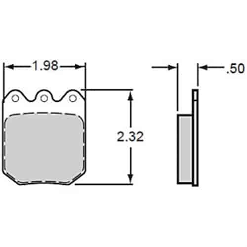 BP-20 Brake Pads Calipers: Wilwood DLS, Aerospace, M-W, Outlaw, Sierra/JFZ, Strange, US Brake
