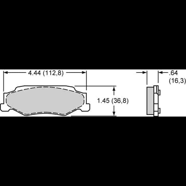 ProMatrix Brake Pads Calipers: D732