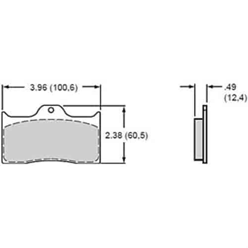 Polymatrix A Brake Pads Calipers: Wilwood DL, Aerospace, Lamb, Outlaw, Sierra/JFZ, US Brake