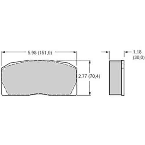 Polymatrix A Brake Pads Calipers: Wilwood Prolite, Alcon XT