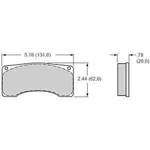 Polymatrix A Brake Pads Calipers: Wilwood GT 4000, Alcon, Brembo, Coleman