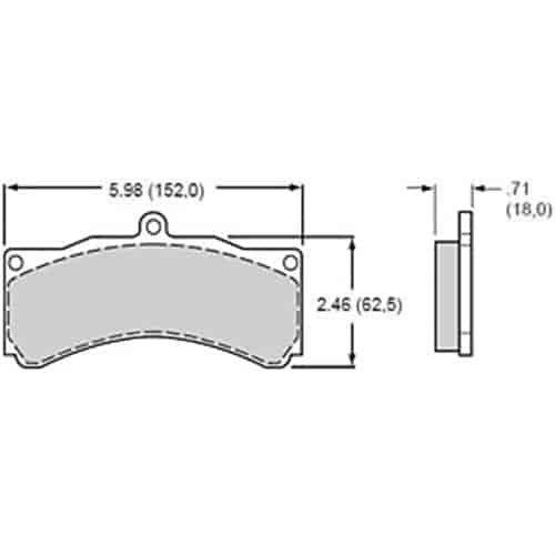 Polymatrix A Brake Pads Calipers: AP, Alcon