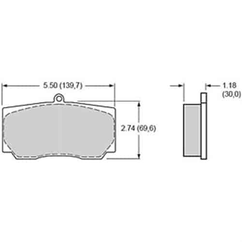 Polymatrix A Brake Pads Calipers: AP, Brembo (These calipers can use either 950-15A-5741K or 950-15A-7062K pads)