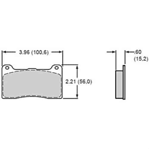 Polymatrix A Brake Pads Calipers: Wilwood DynaPro, NDL