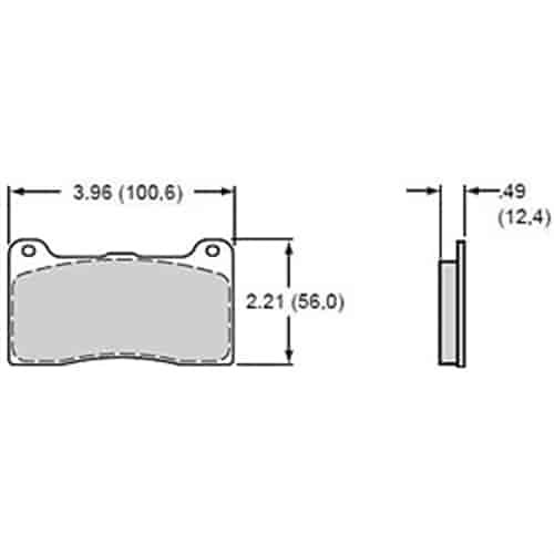 Polymatrix A Brake Pads Calipers: Wilwood DL w/ bridgebolt, DynaPro M-W, Strange