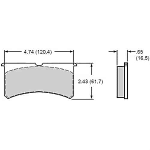 Polymatrix "E" Brake Pads Calipers: Wilwood Superlite 4 and 6 Piston