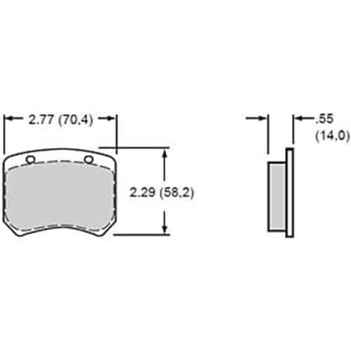 Polymatrix "E" Brake Pads Calipers: AP LD-20, FF2000, Brembo, Lucas Girling