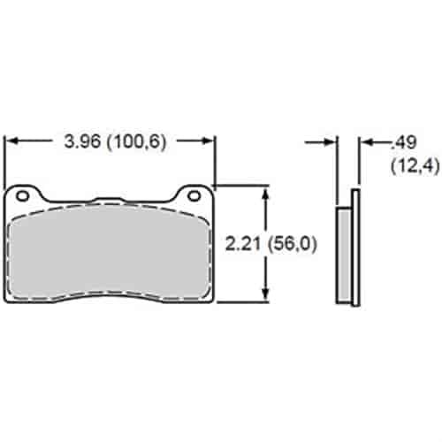 Polymatrix H Brake Pads Calipers: Wilwood DL w/ bridgebolt, DynaPro M-W, Strange