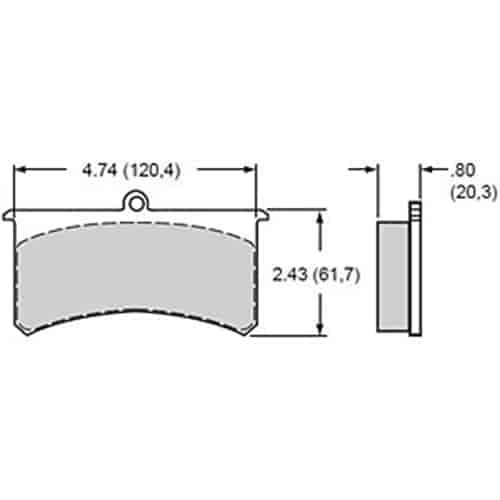 Polymatrix H Brake Pads Calipers: Wilwood SL, AP, Aerospace, Coleman Outlaw, Sierra/JFZ, US Brake