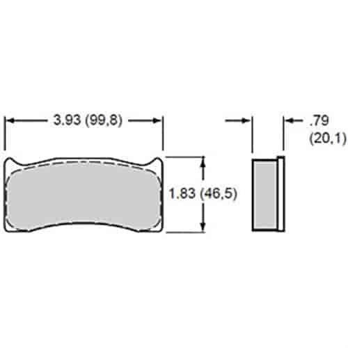 Polymatrix H Bedded Brake Pads Calipers: Wilwood IR-GT, AP, Brembo