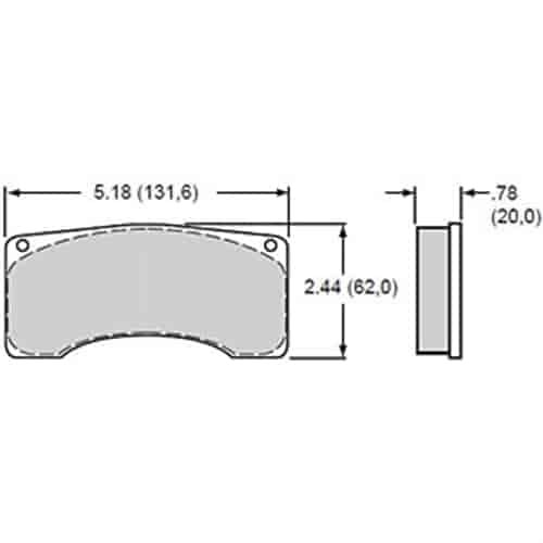 Polymatrix H Brake Pads Calipers: Wilwood GT 4000, Alcon, Brembo, Coleman
