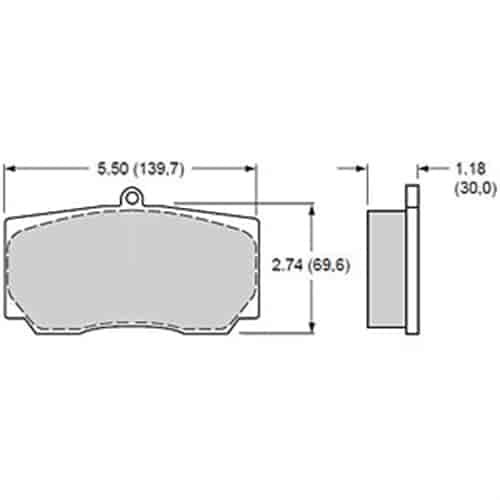 Polymatrix H Brake Pads Calipers: AP, Brembo