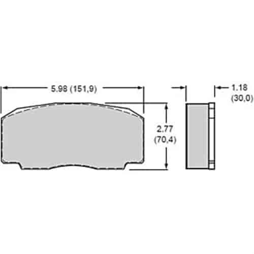Polymatrix H Brake Pads Calipers: Wilwood STR