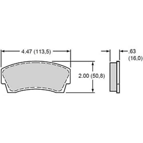 Polymatrix H Bedded Brake Pads Calipers: AP, Alcon