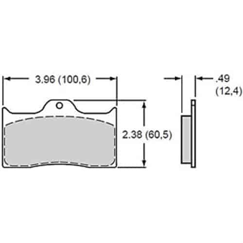 Polymatrix H Brake Pads Calipers: Wilwood DL, Aerospace, Lamb, Outlaw, Sierra/JFZ, US Brake