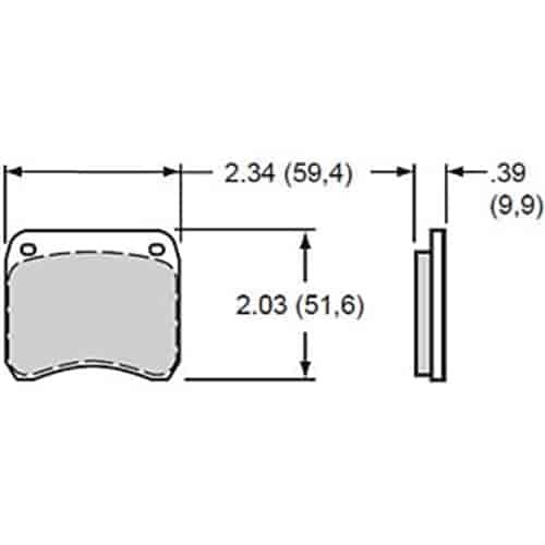 Polymatrix H Brake Pads Calipers: AP LD-19, FF1600, Alcon