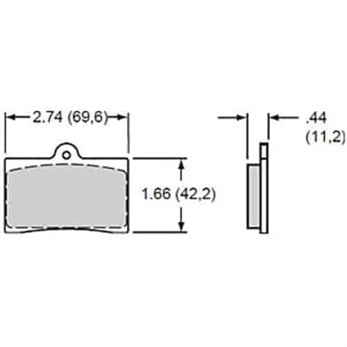 Polymatrix H Brake Pads Calipers: Wilwood GP 320