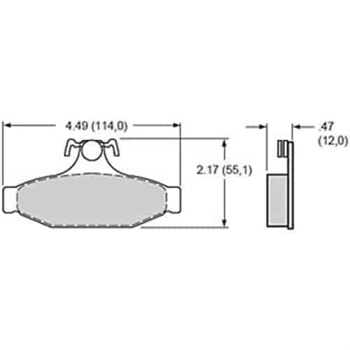 Polymatrix Q Brake Pads Calipers: OEM - GM D413 Type Rear