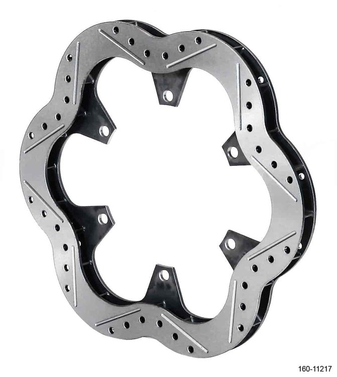 Super Alloy Drilled Scalloped Rotor