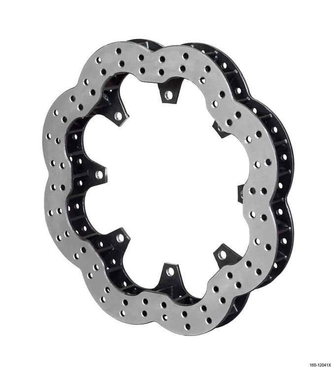 Super Alloy Drilled Scalloped Rotor