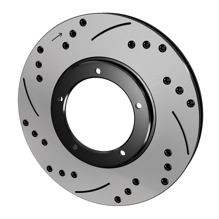 160-16697-BK SRP Drilled Performance Rotor and Hat