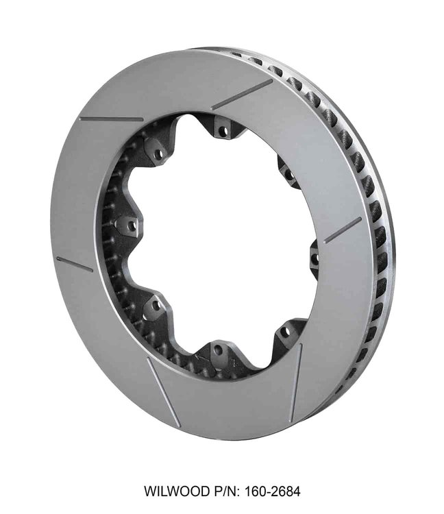 GT 48 Curved Vane Rotor - RH Bolt Circle: 8 x 7.00"
