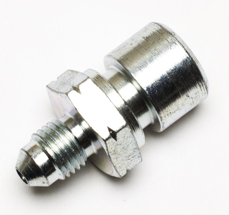 Brake Line Adapter Fitting [-3 AN to M10 x 1.5 Inverted Flare] Straight