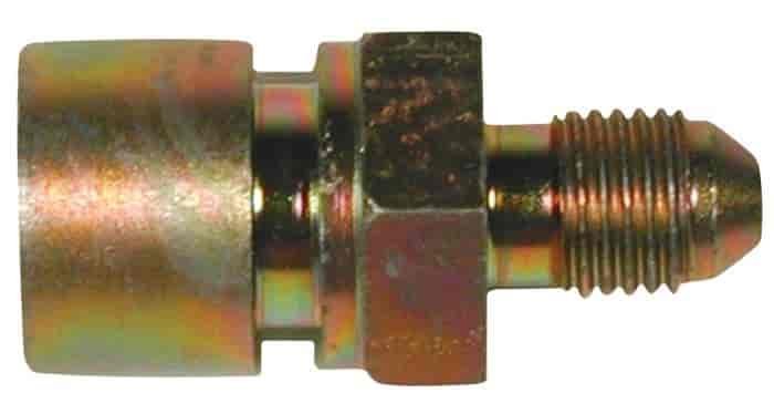 Chassis Adapter Fitting -3AN Male to 3/8''-24 IF