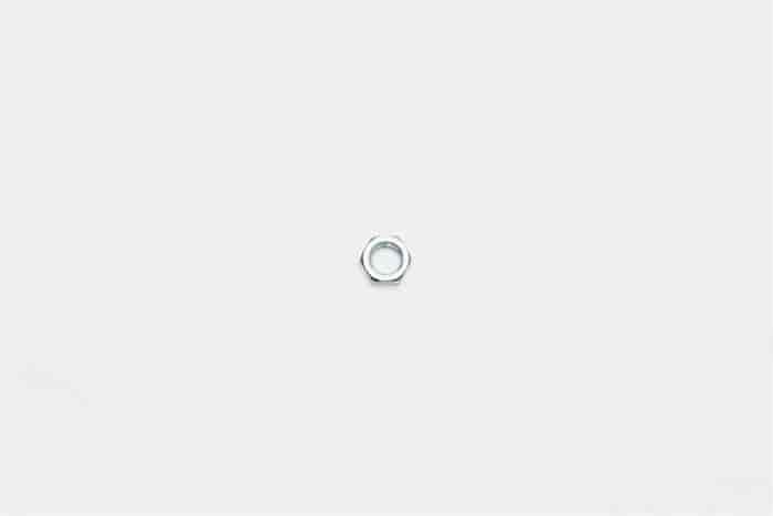 NUT 3/8-24 HEX JAM CLEAR ZINC