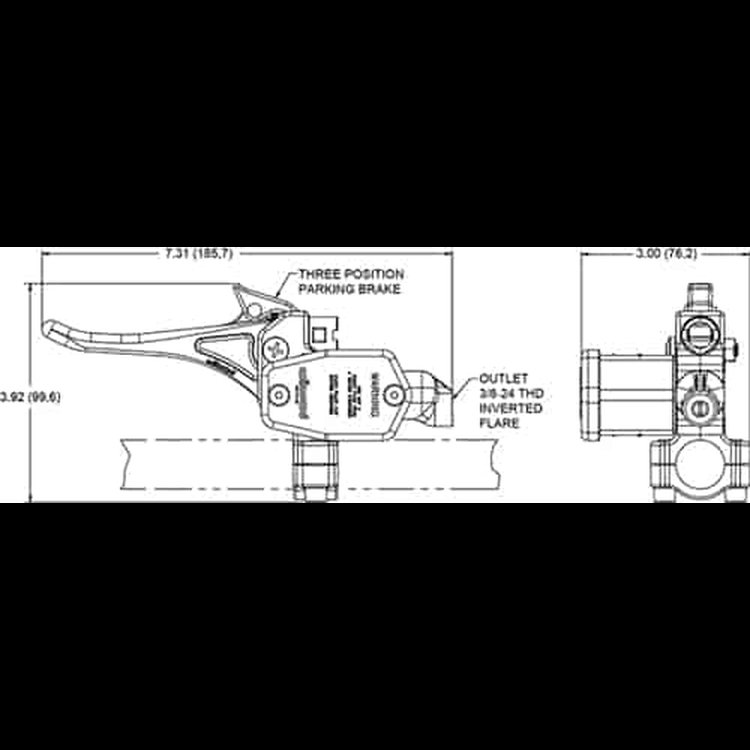Handlebar Master Cylinder w/ Removable Clamp 5/8'' Bore