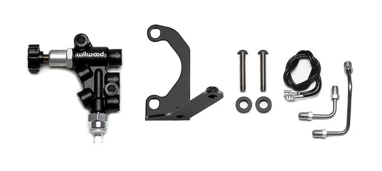 Combination Proportioning Valve Mounting Bracket Kit for Compact Tandem Master Cylinders, Right Hand