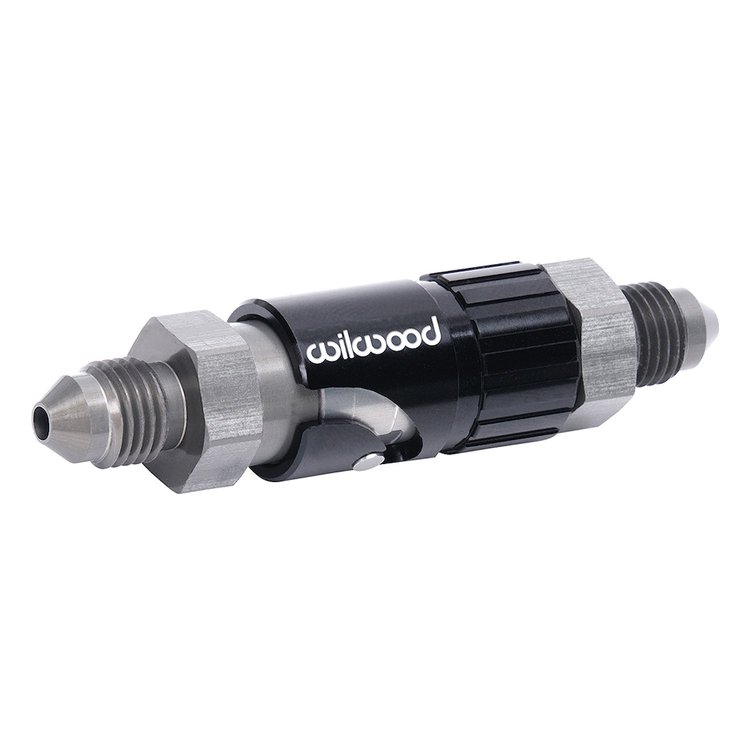 260-16771 No-Bleed Quick-Disconnect Fitting [-3 AN Male to -3 AN Male]